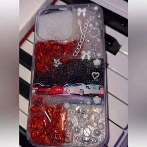 iPhone 13 Custom Glitter Car Design Custom Made